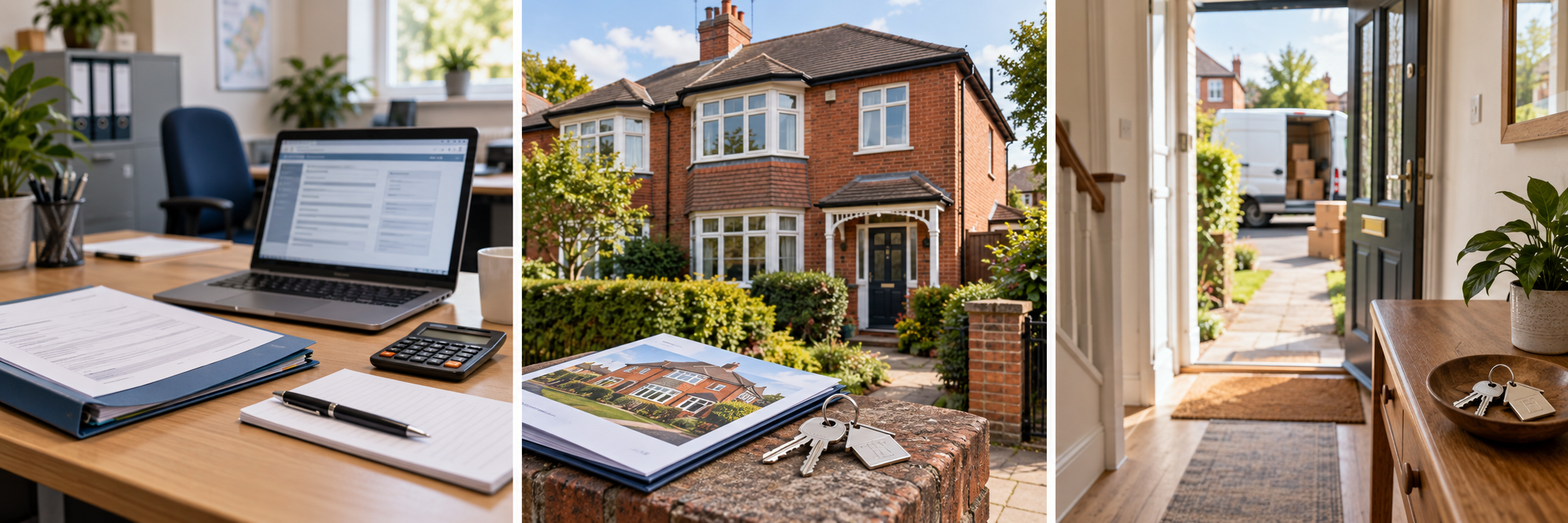 A referral desk, suitable Midlands home and completed move-in arrangements with no people shown